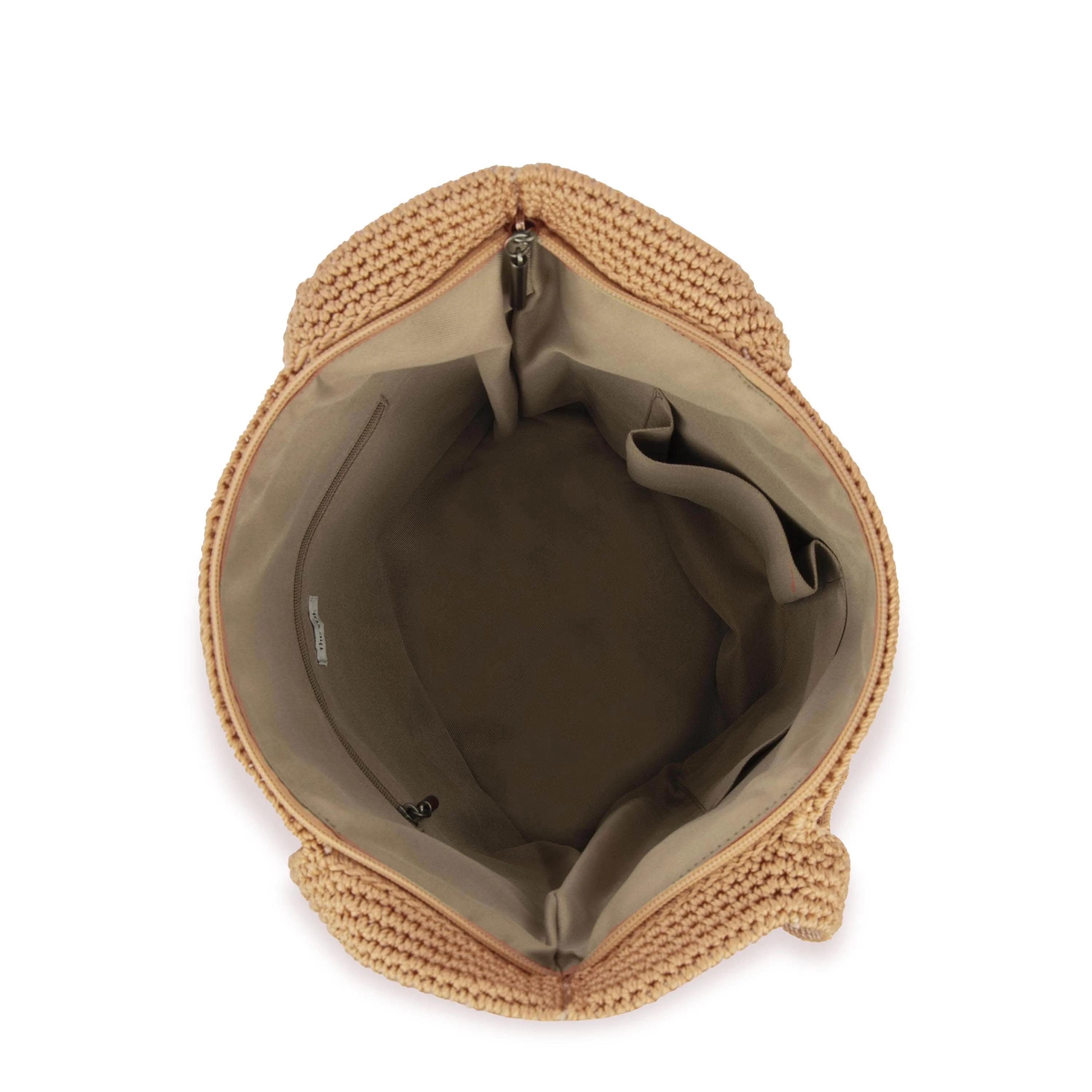 120 Tote - Hand Crochet - Natural Medallion