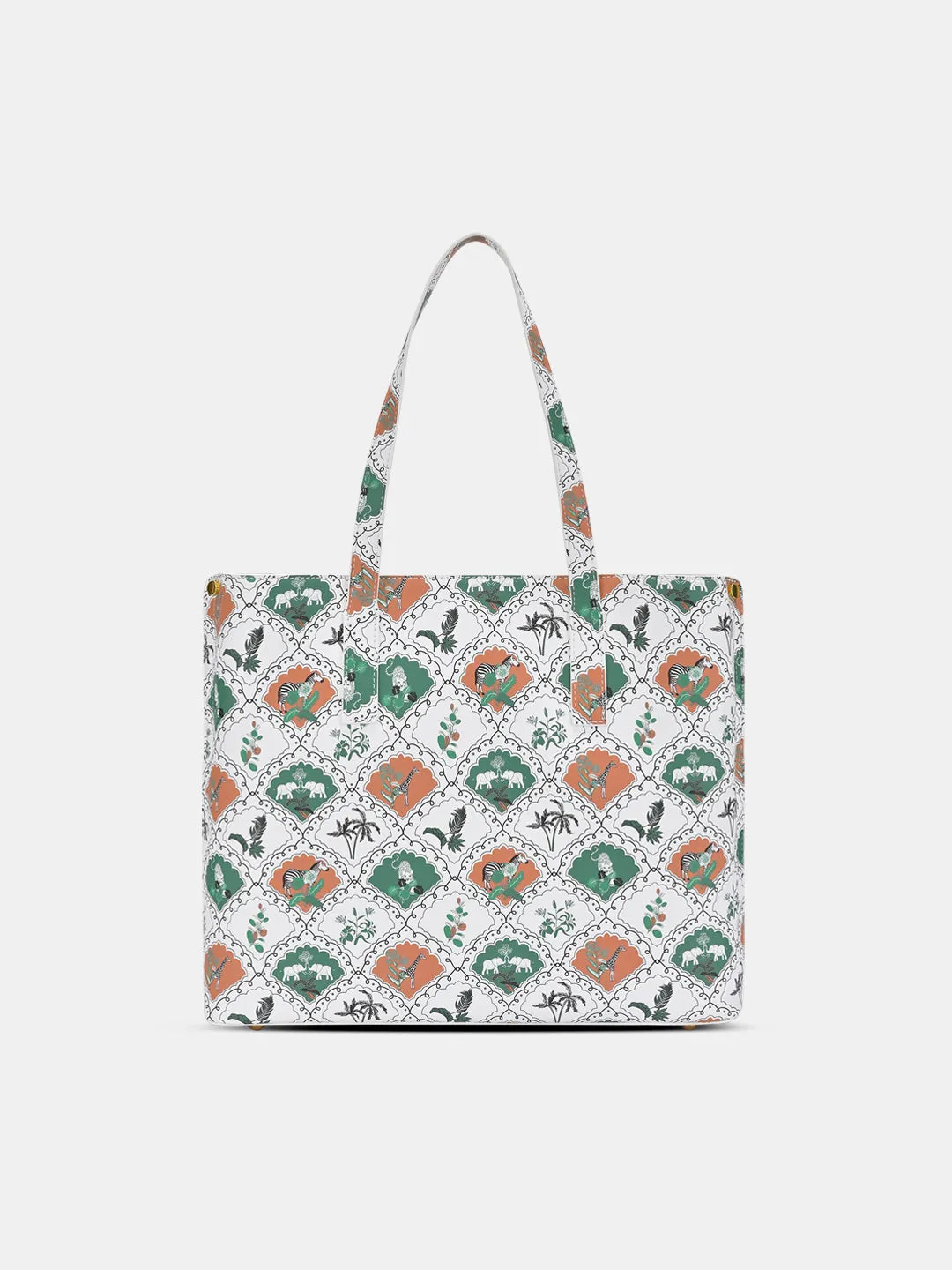Abutilon Print Large Tote Bag
