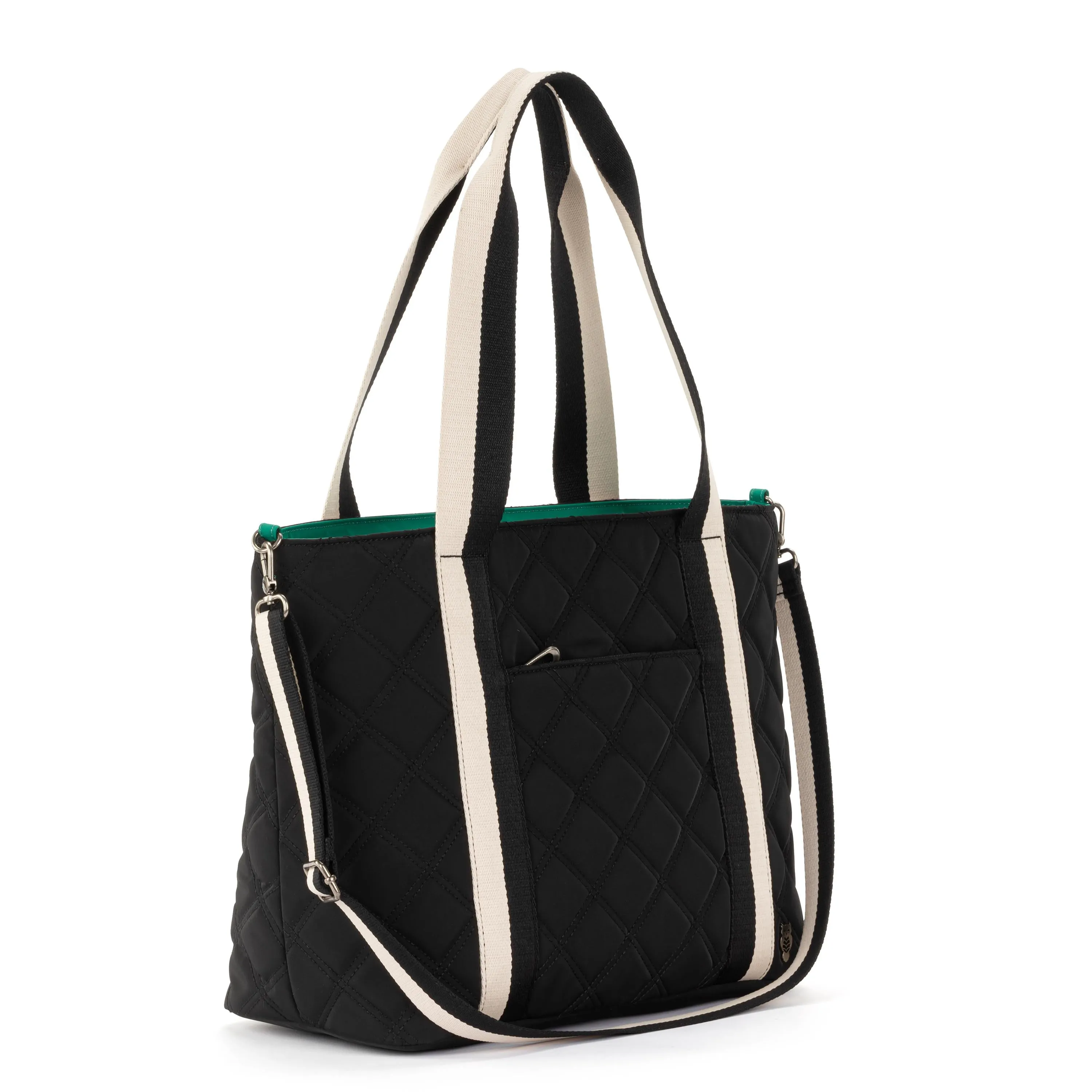 Arlo Weekender Tote - EcoTwill - Black Diamond Quilted