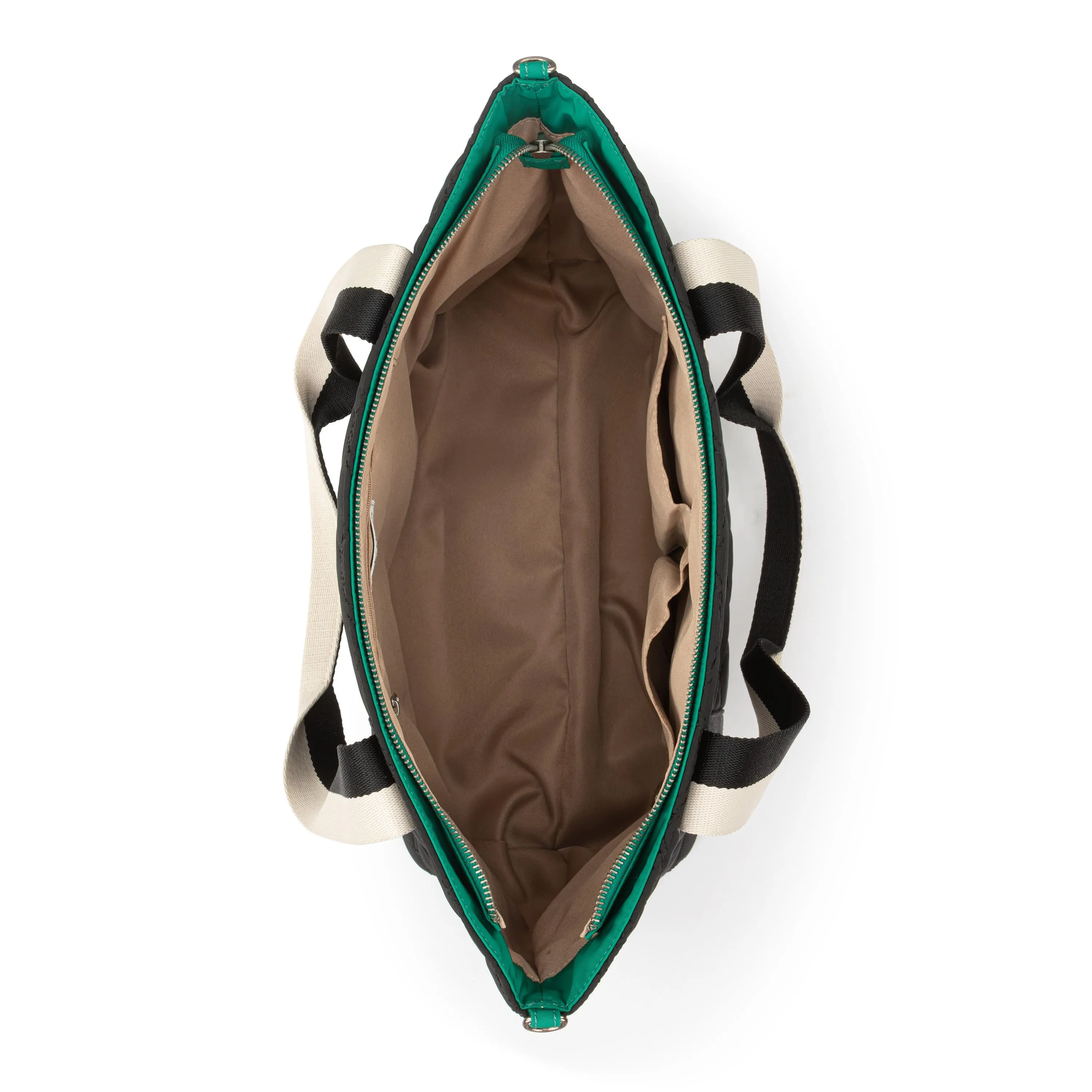 Arlo Weekender Tote - EcoTwill - Black Diamond Quilted