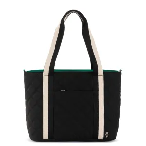 Arlo Weekender Tote - EcoTwill - Black Diamond Quilted