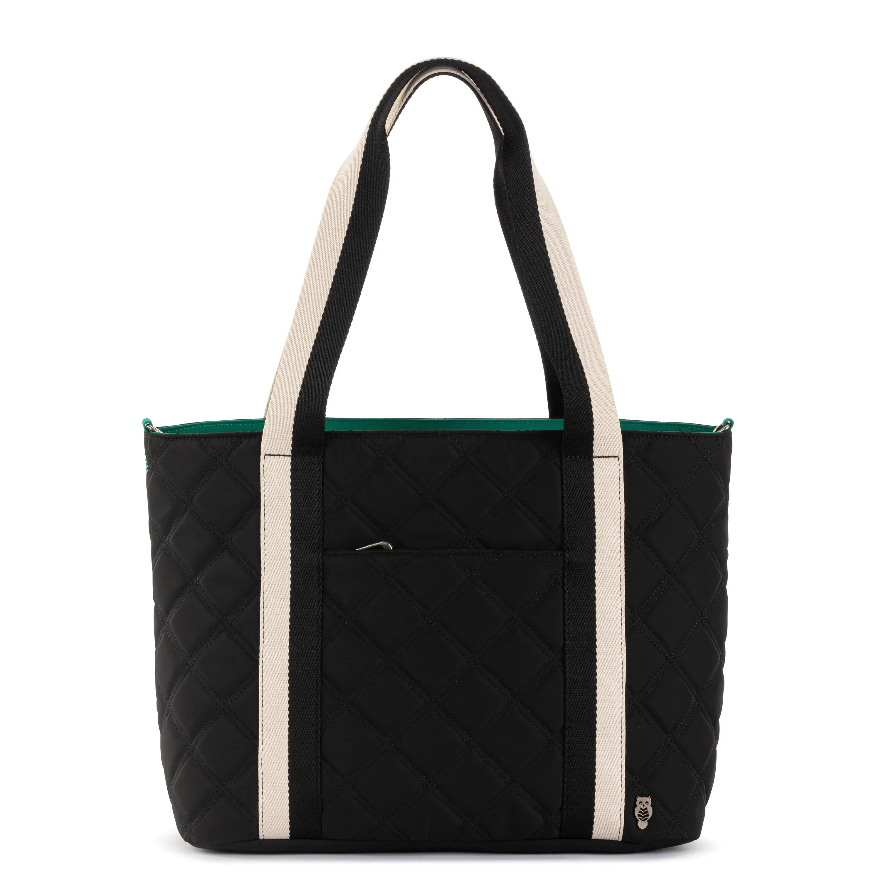 Arlo Weekender Tote - EcoTwill - Black Diamond Quilted