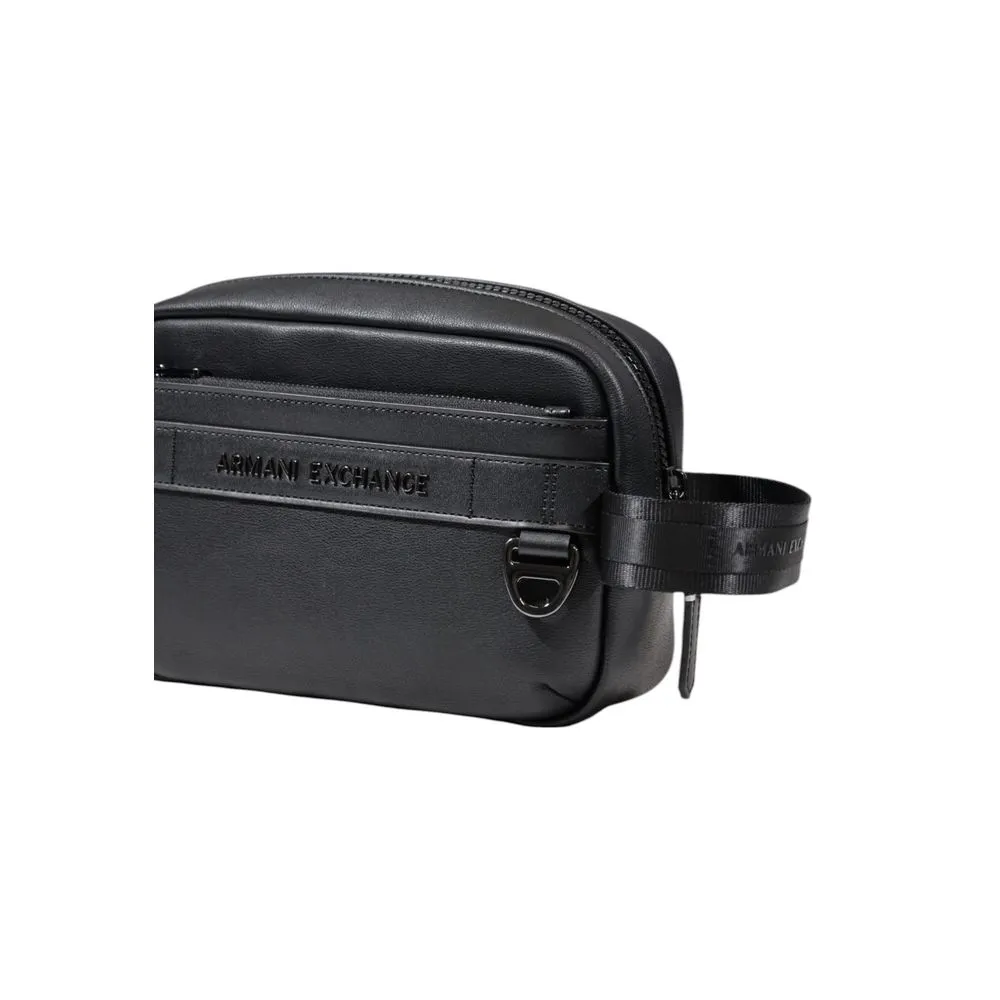 Armani Exchange Black Polyester Luggage And Travel
