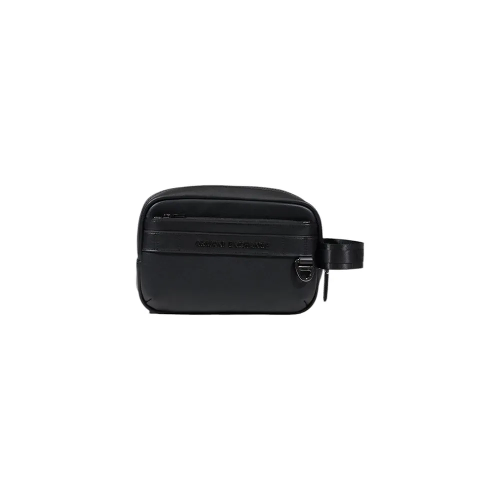 Armani Exchange Black Polyester Luggage And Travel
