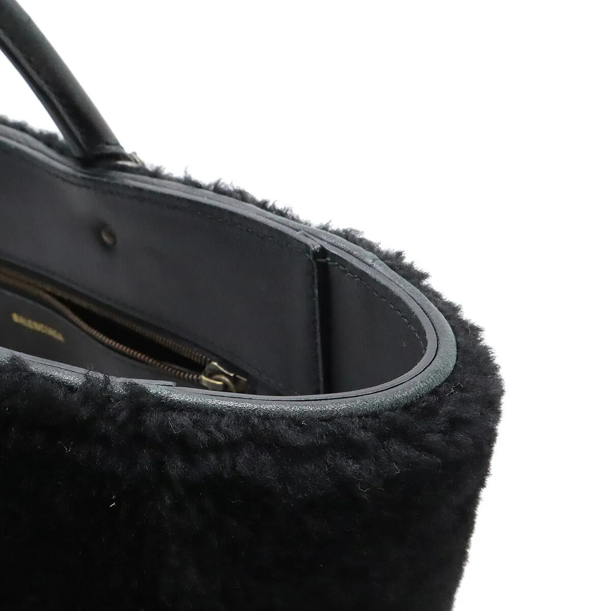 Balenciaga Shearling Leather 2WAY Tote Bag