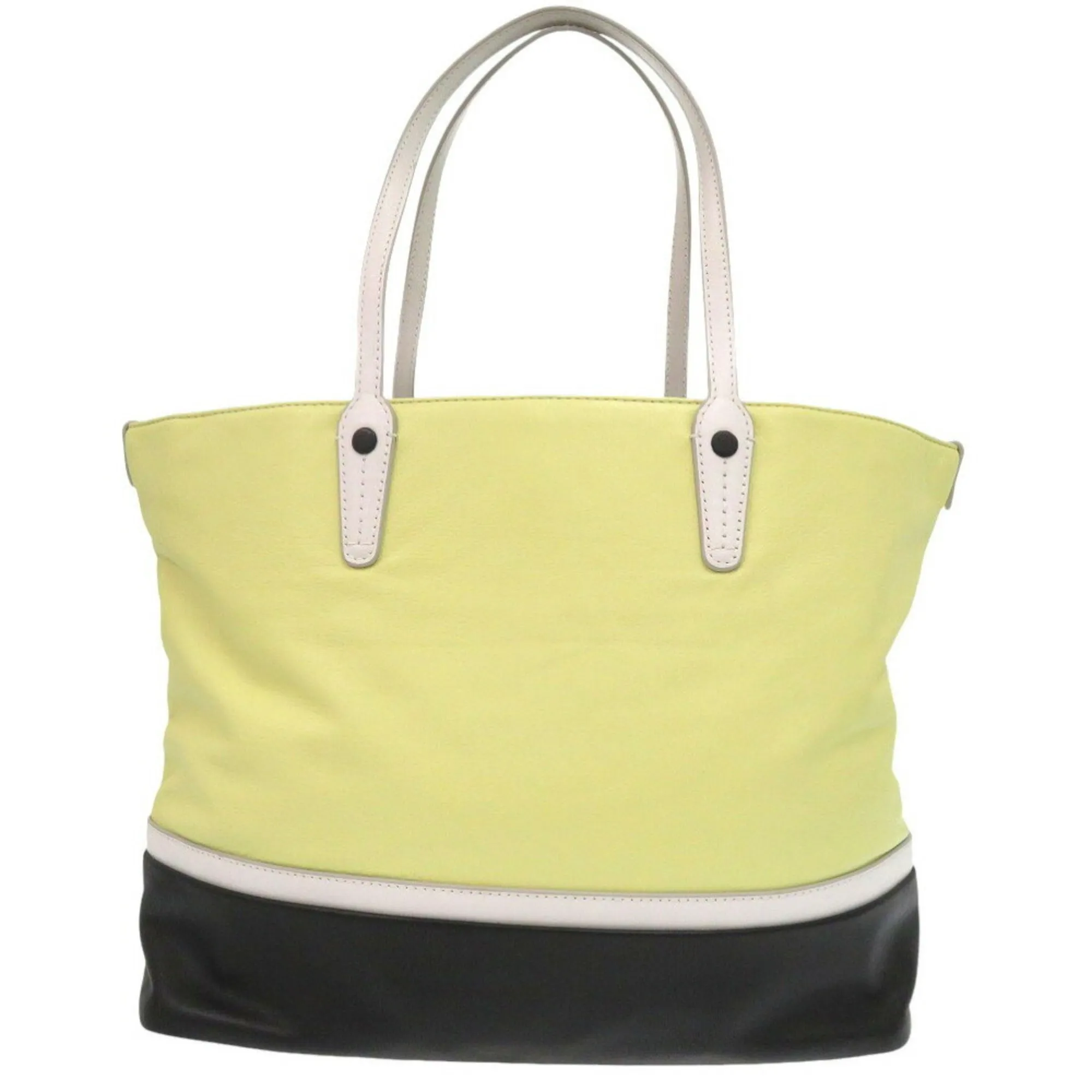 Bally  yellow Leather Tote Bag (Pre-Owned)