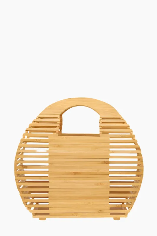 Bamboo Ark Hand Round Shape Bag