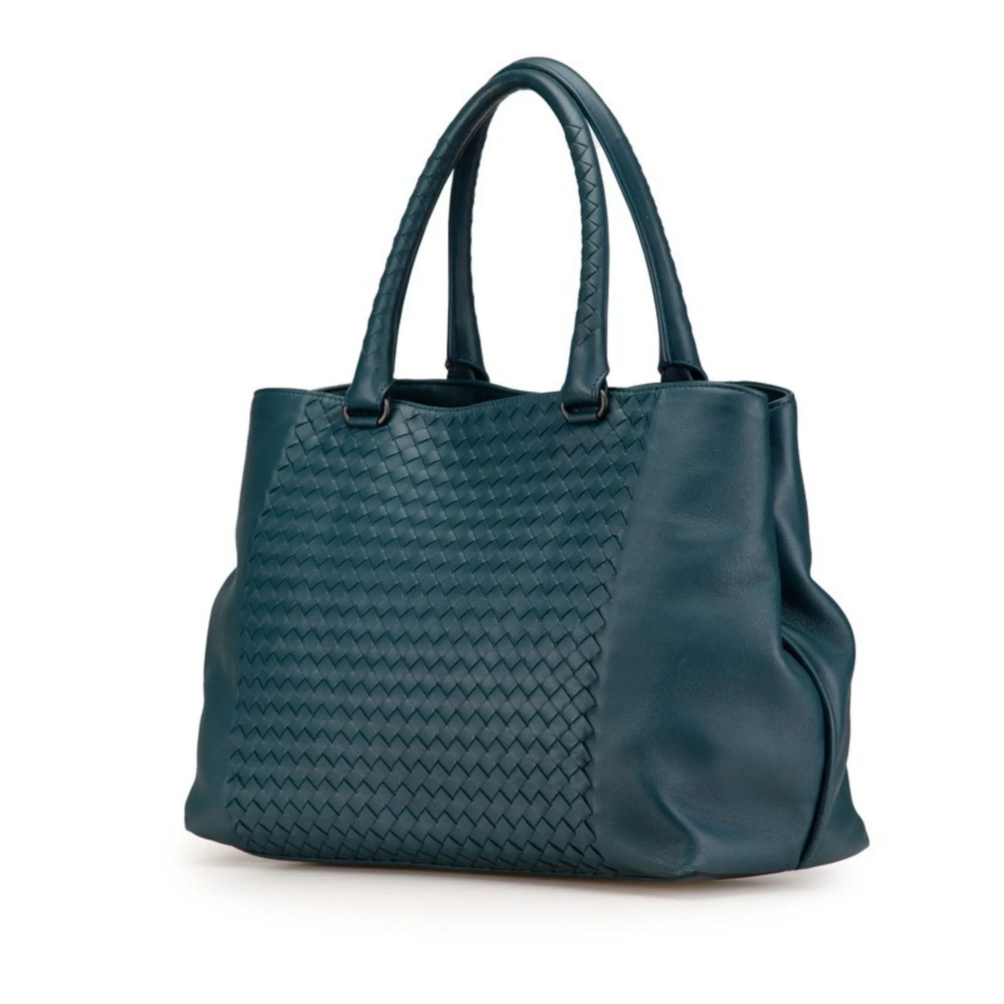 Bottega Veneta Leather Handbag Tote Bag (Pre-Owned)