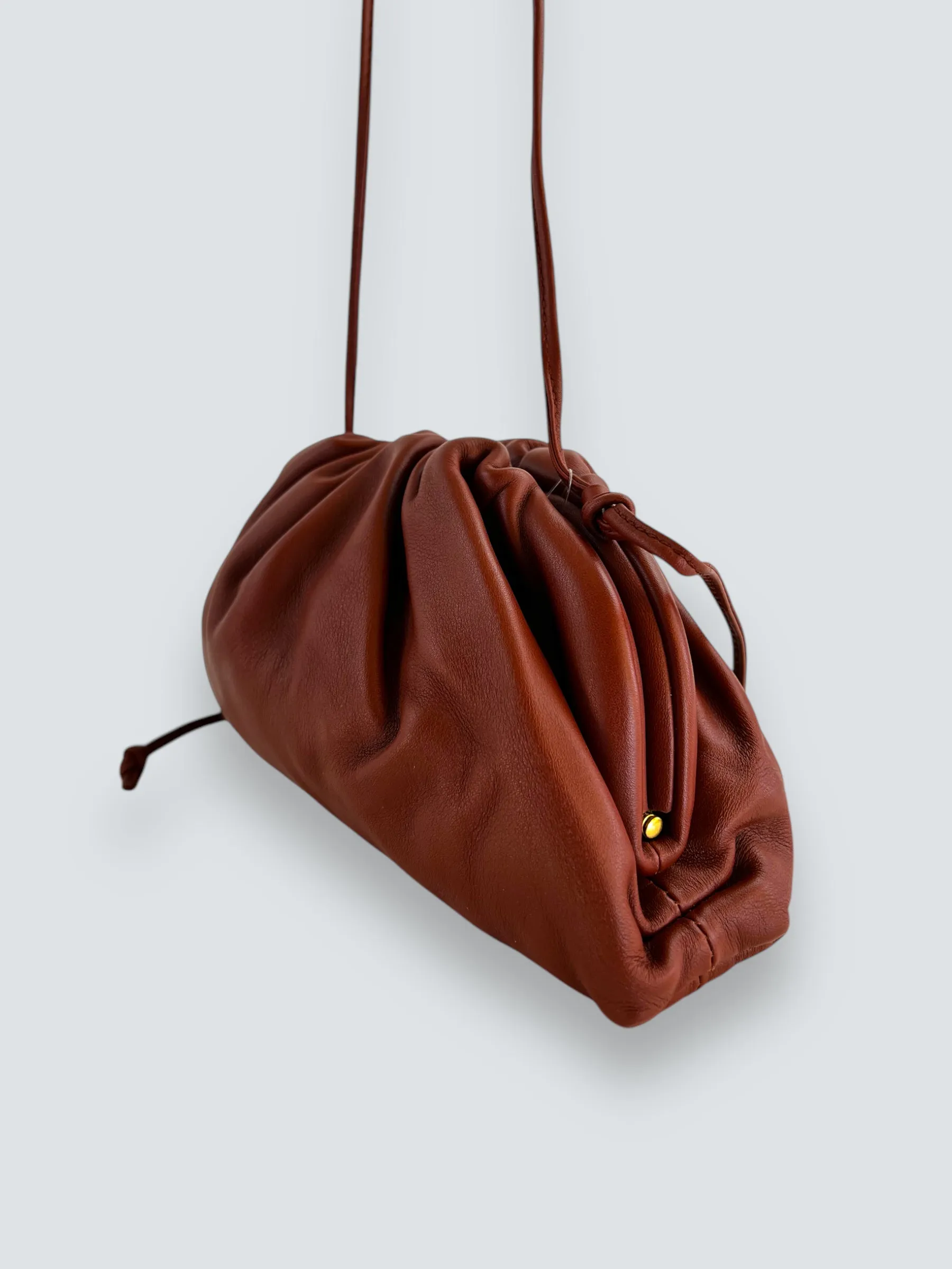 Bottega Veneta Rust The Pouch Mini Crossbody Bag