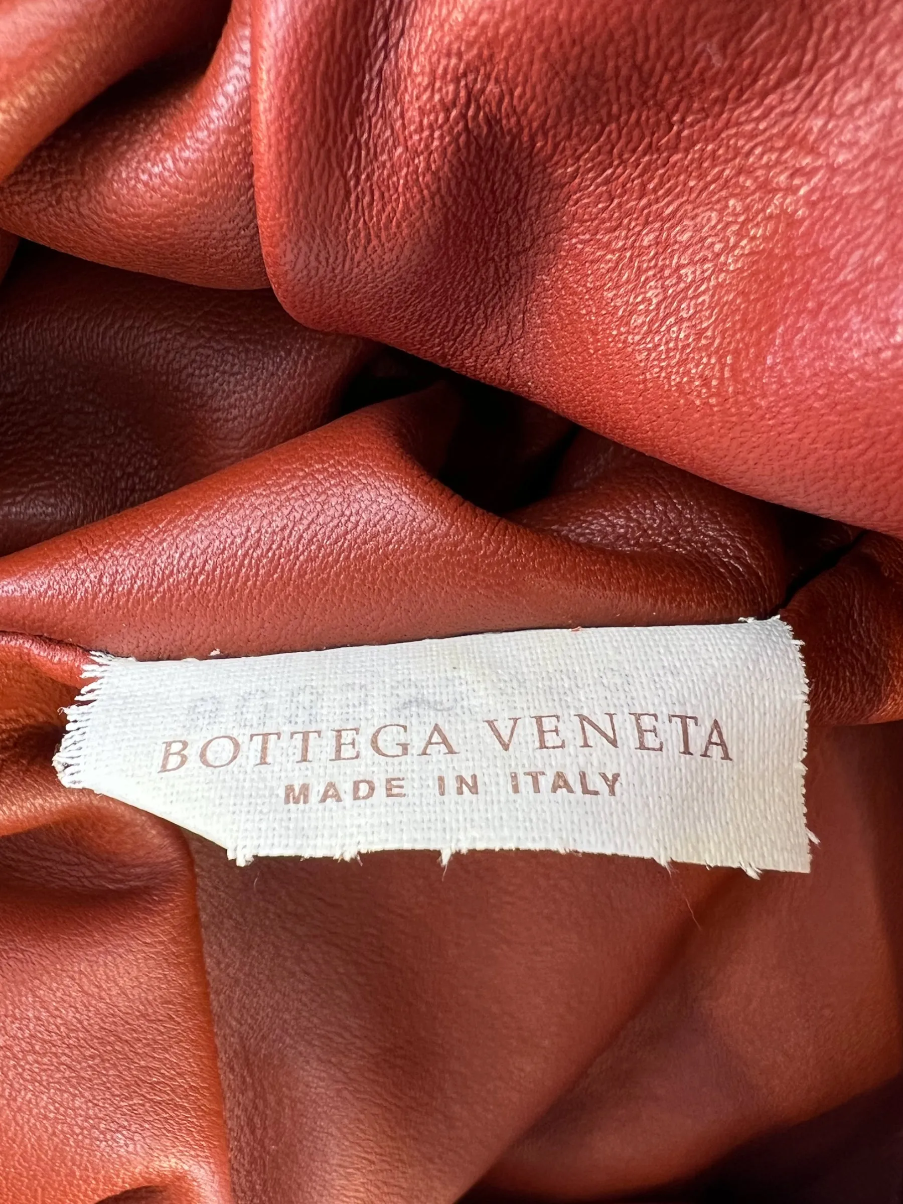 Bottega Veneta Rust The Pouch Mini Crossbody Bag