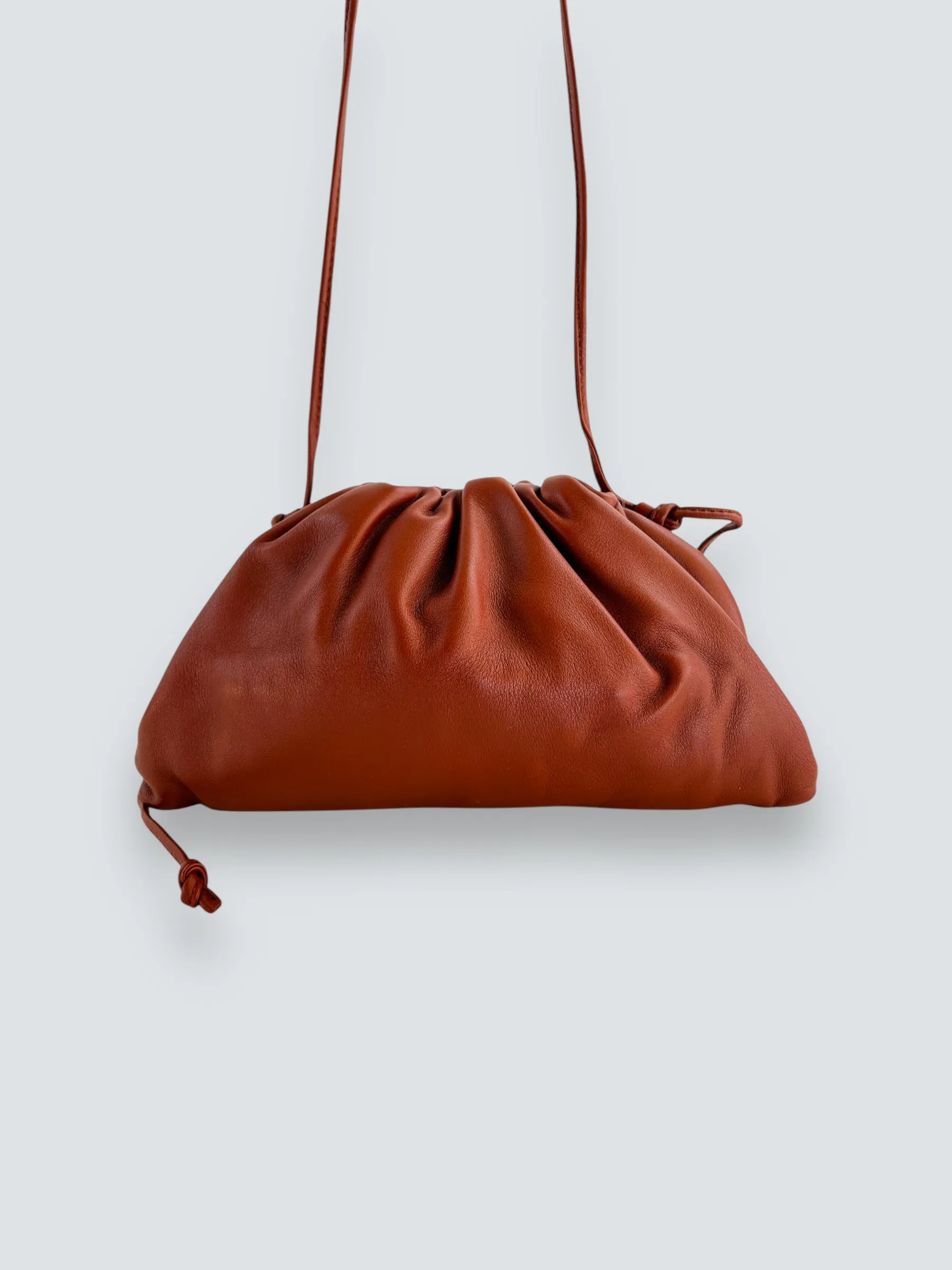 Bottega Veneta Rust The Pouch Mini Crossbody Bag