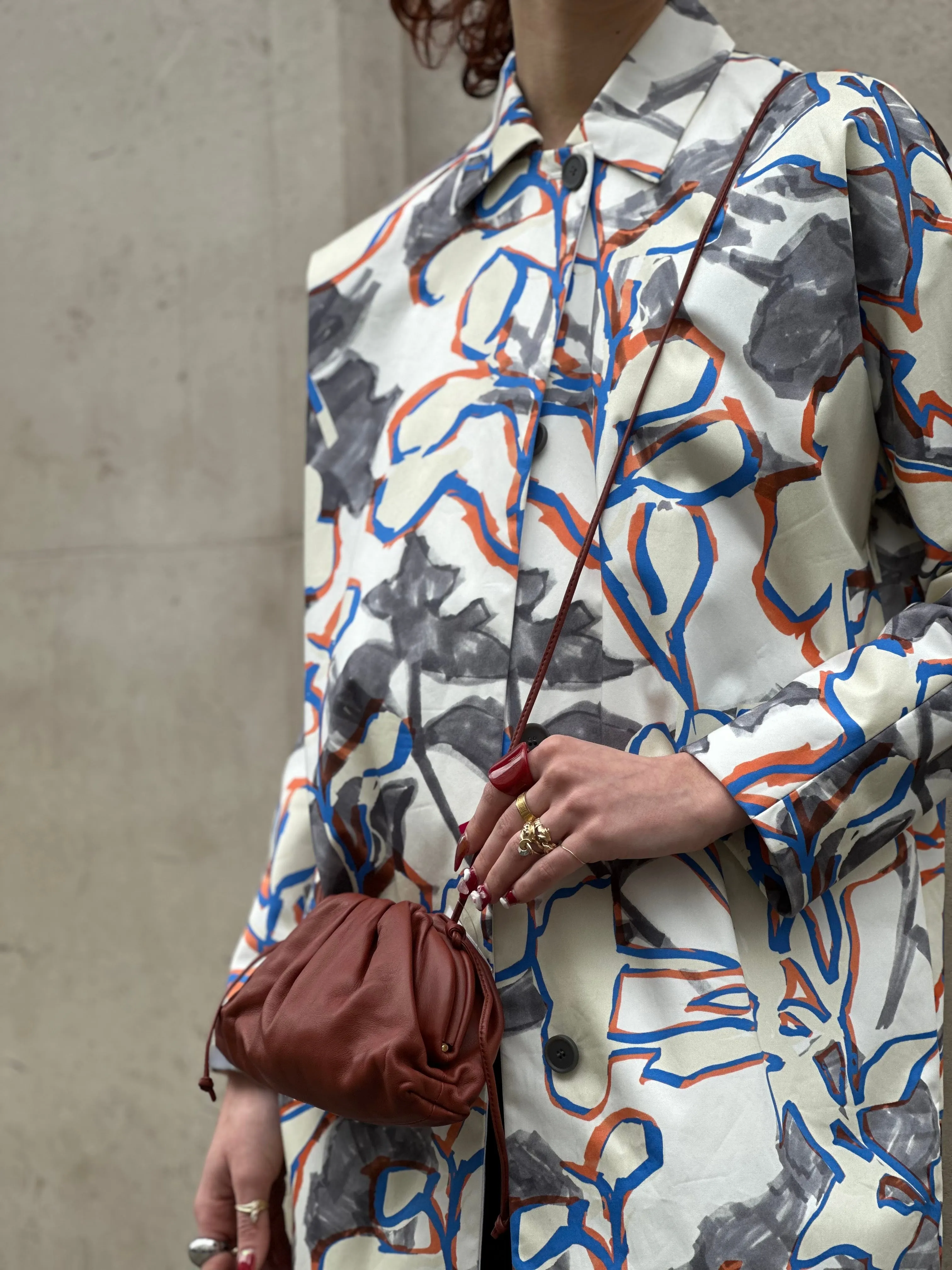 Bottega Veneta Rust The Pouch Mini Crossbody Bag
