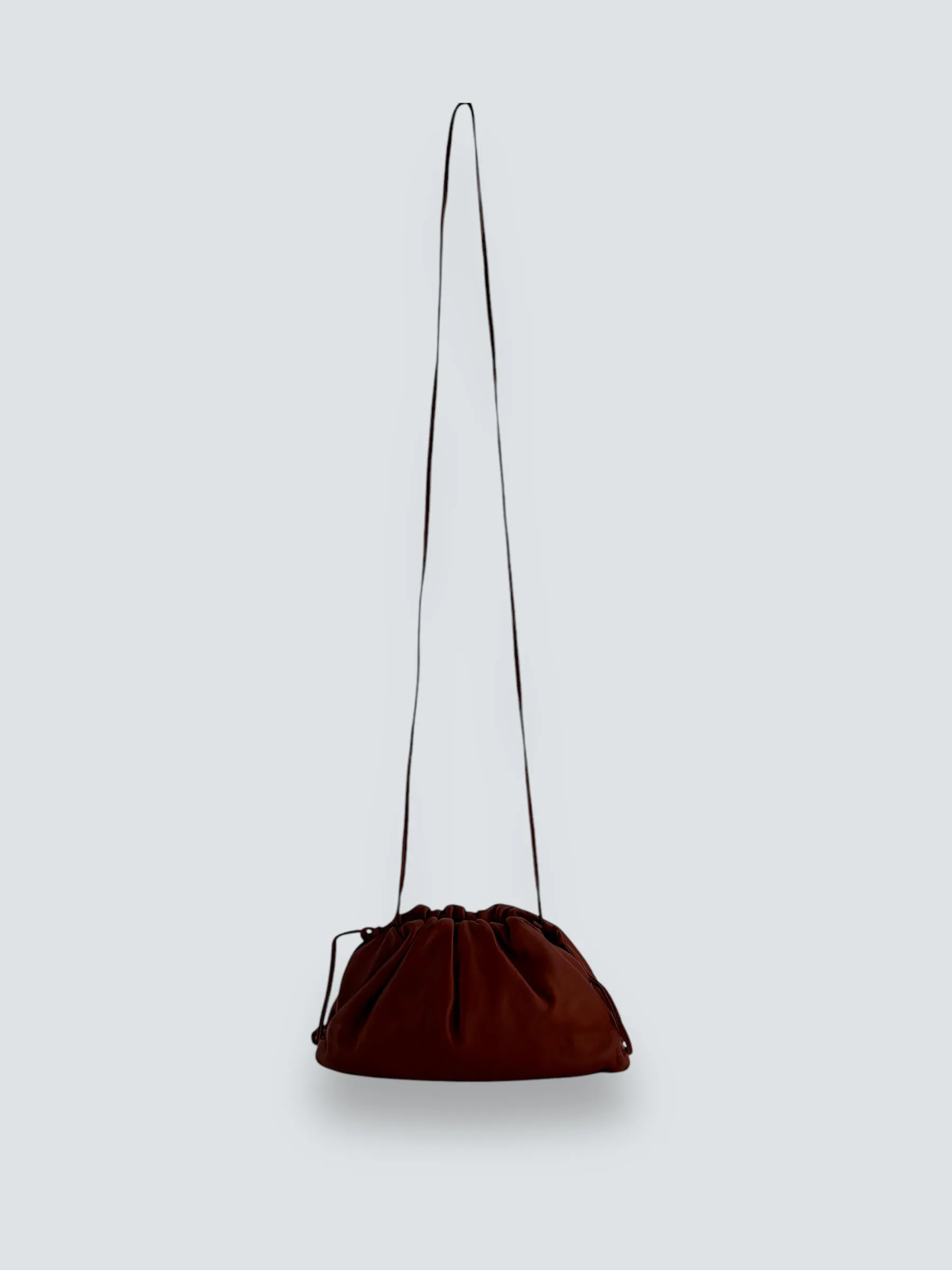 Bottega Veneta Rust The Pouch Mini Crossbody Bag