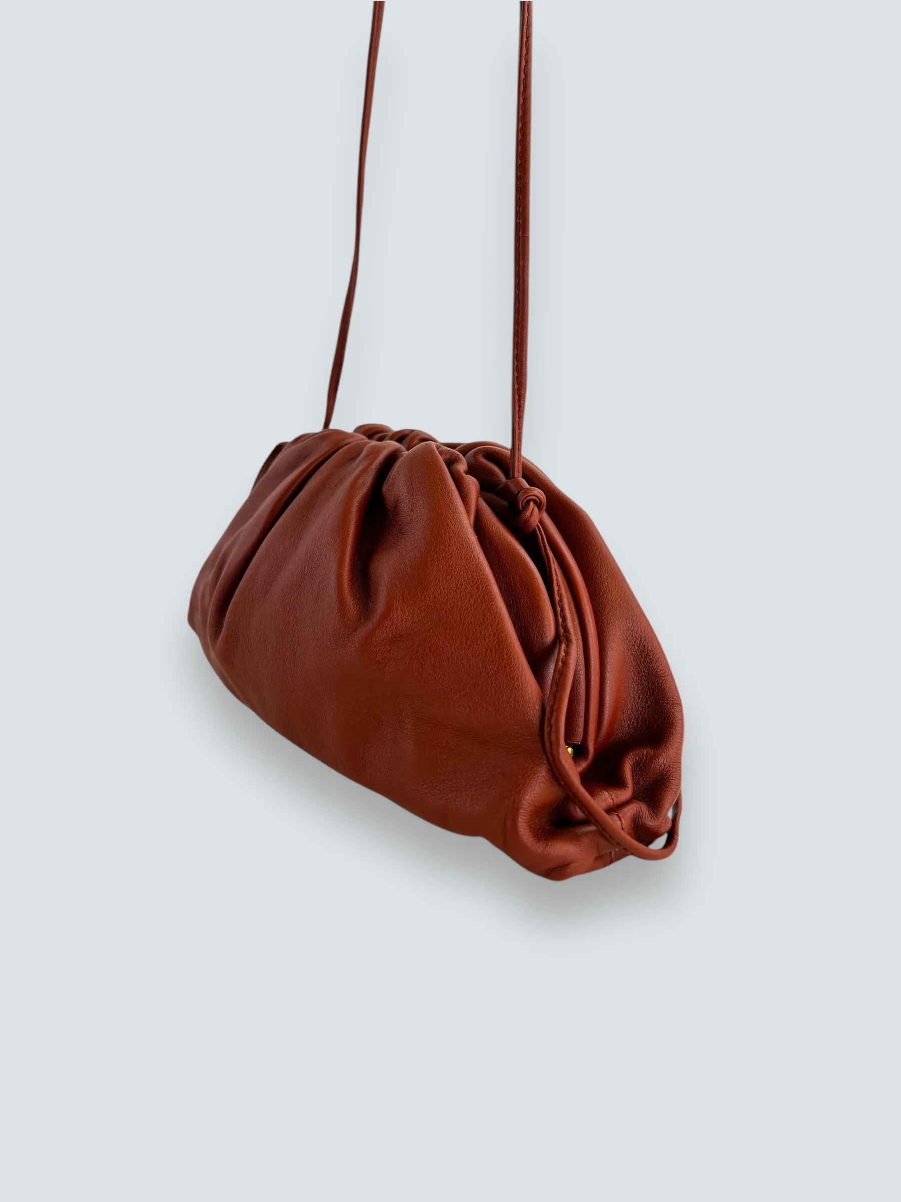 Bottega Veneta Rust The Pouch Mini Crossbody Bag