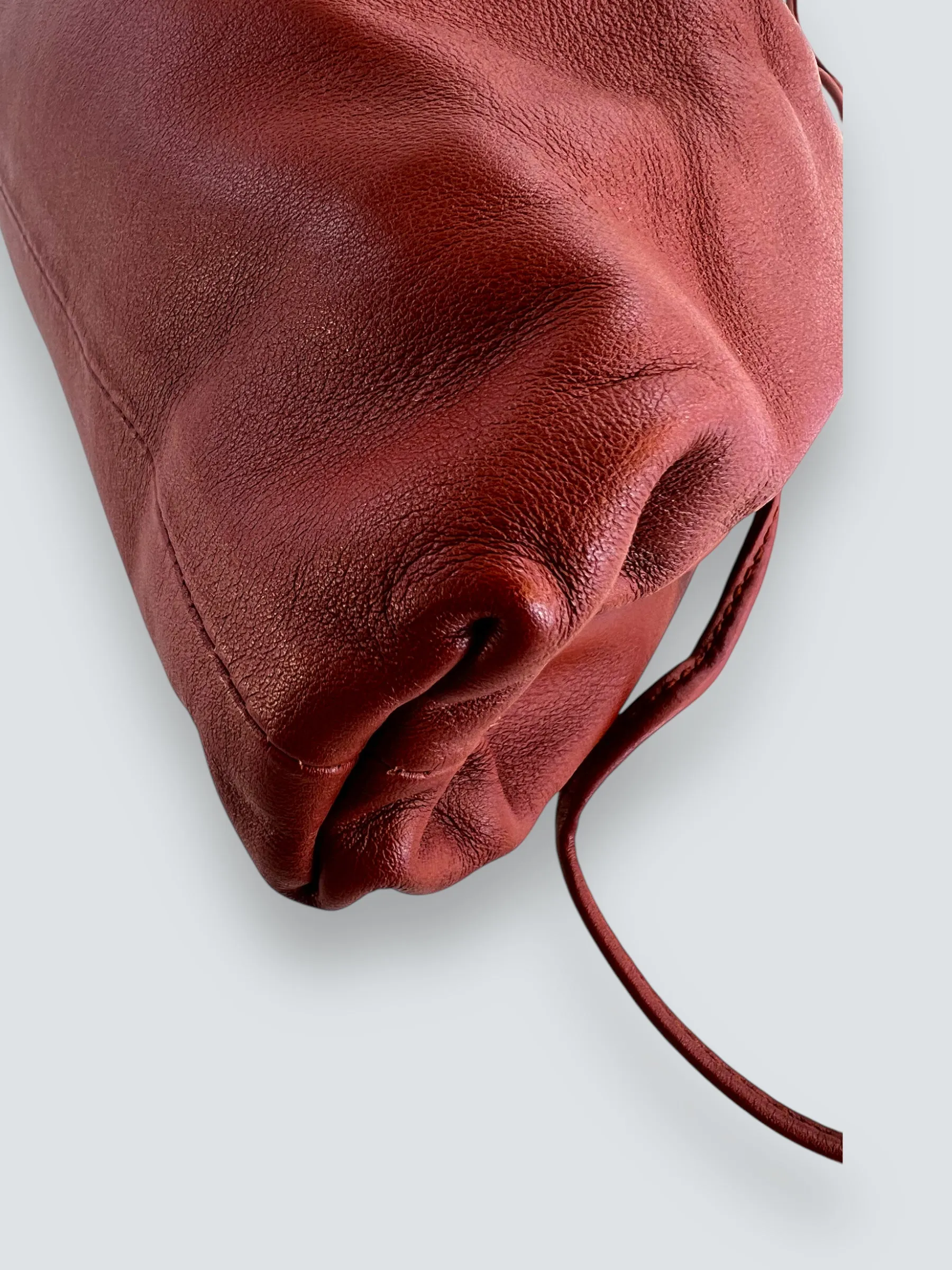 Bottega Veneta Rust The Pouch Mini Crossbody Bag