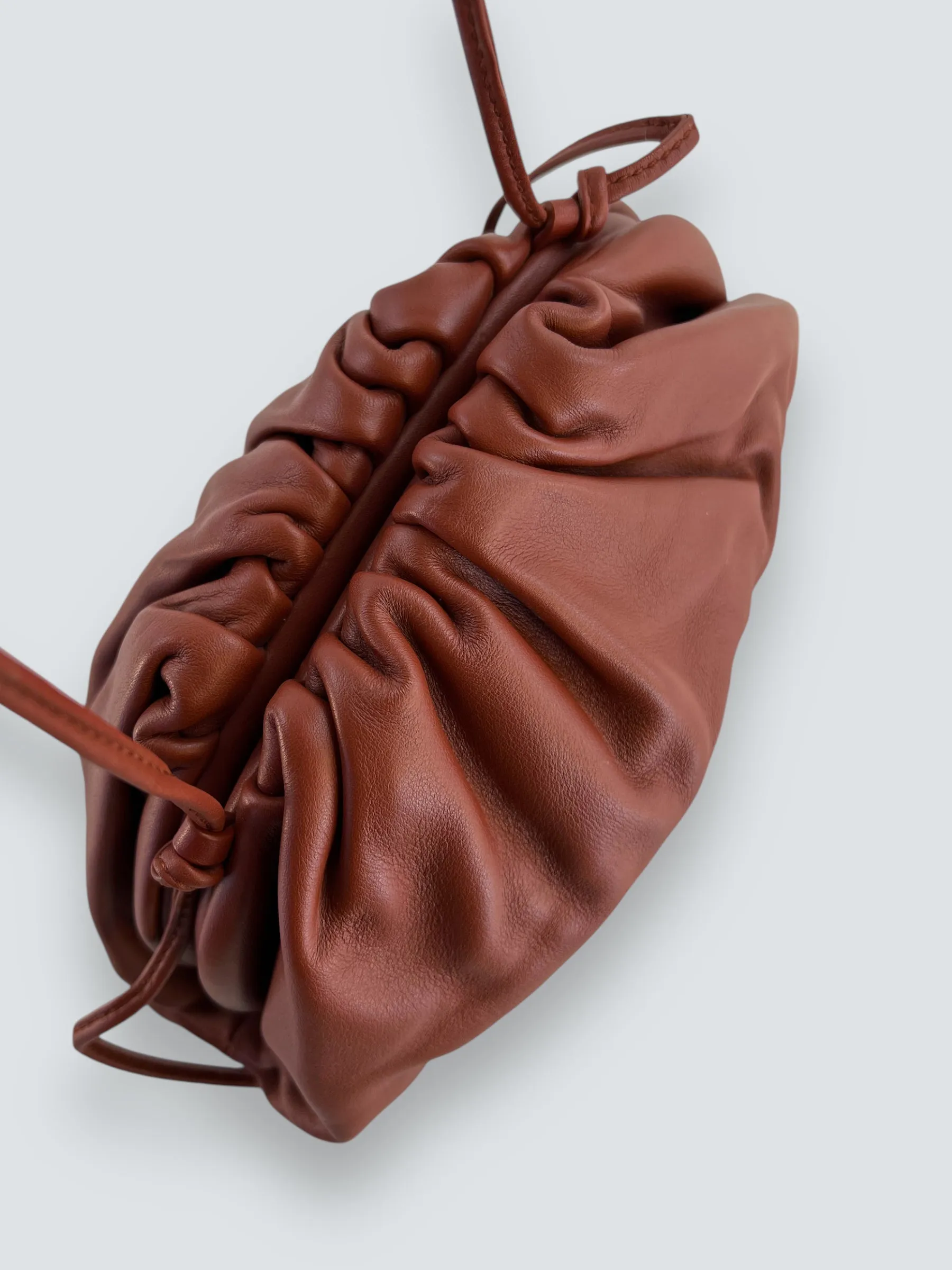 Bottega Veneta Rust The Pouch Mini Crossbody Bag