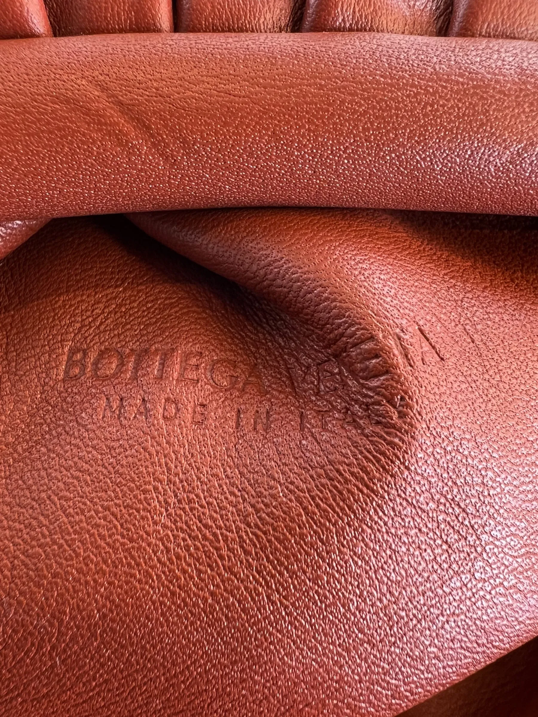 Bottega Veneta Rust The Pouch Mini Crossbody Bag