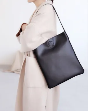 Brown Leather Womens Tote Bag Purse Shoulder Bag For Women