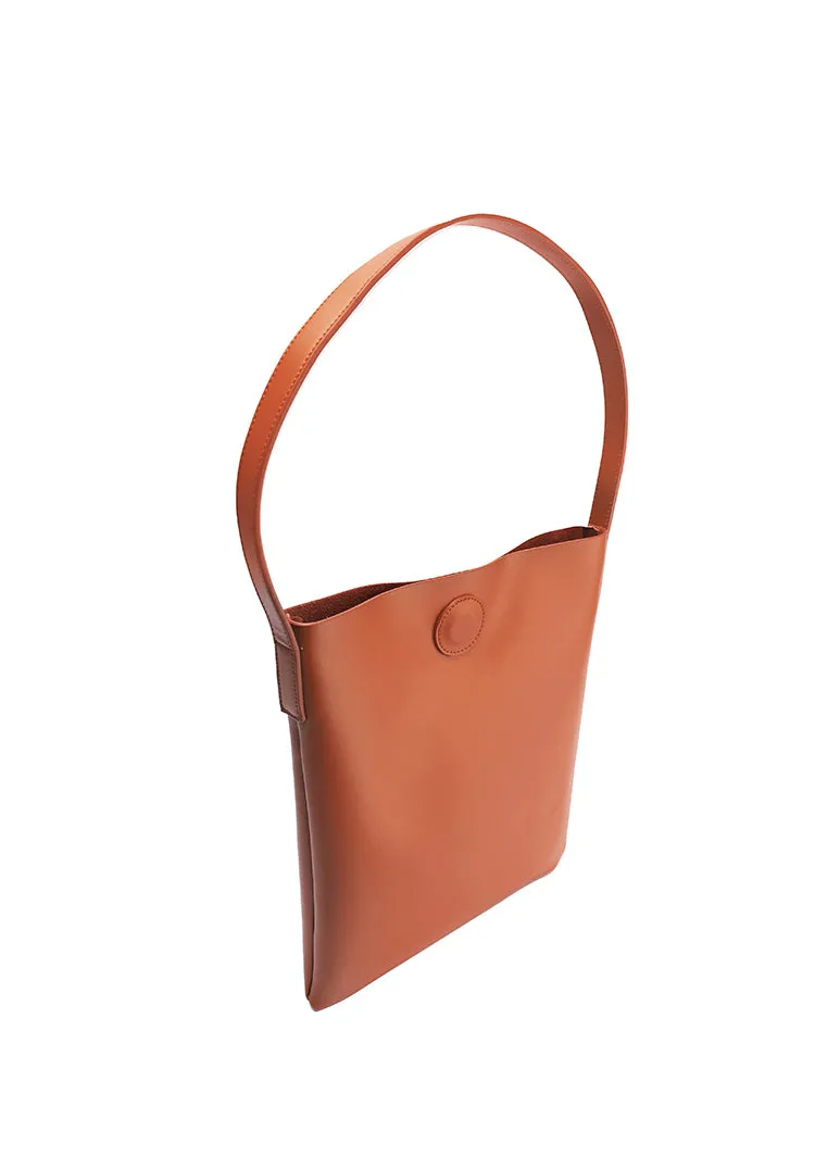 Brown Leather Womens Tote Bag Purse Shoulder Bag For Women