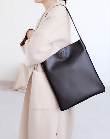 Brown Leather Womens Tote Bag Purse Shoulder Bag For Women