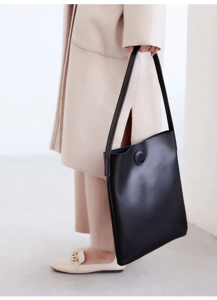 Brown Leather Womens Tote Bag Purse Shoulder Bag For Women