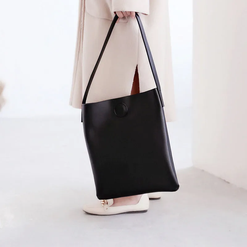 Brown Leather Womens Tote Bag Purse Shoulder Bag For Women