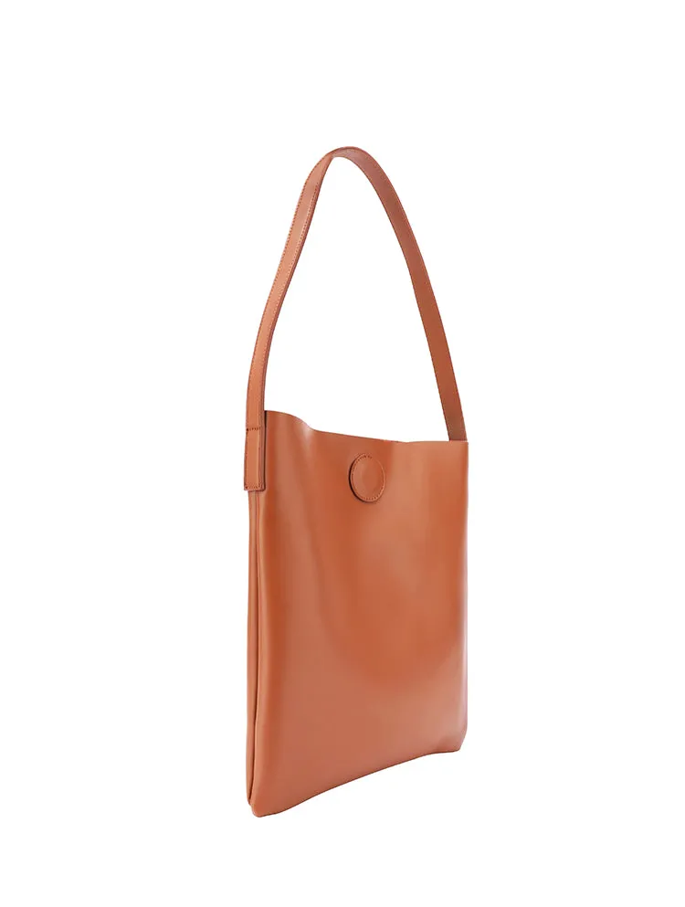 Brown Leather Womens Tote Bag Purse Shoulder Bag For Women