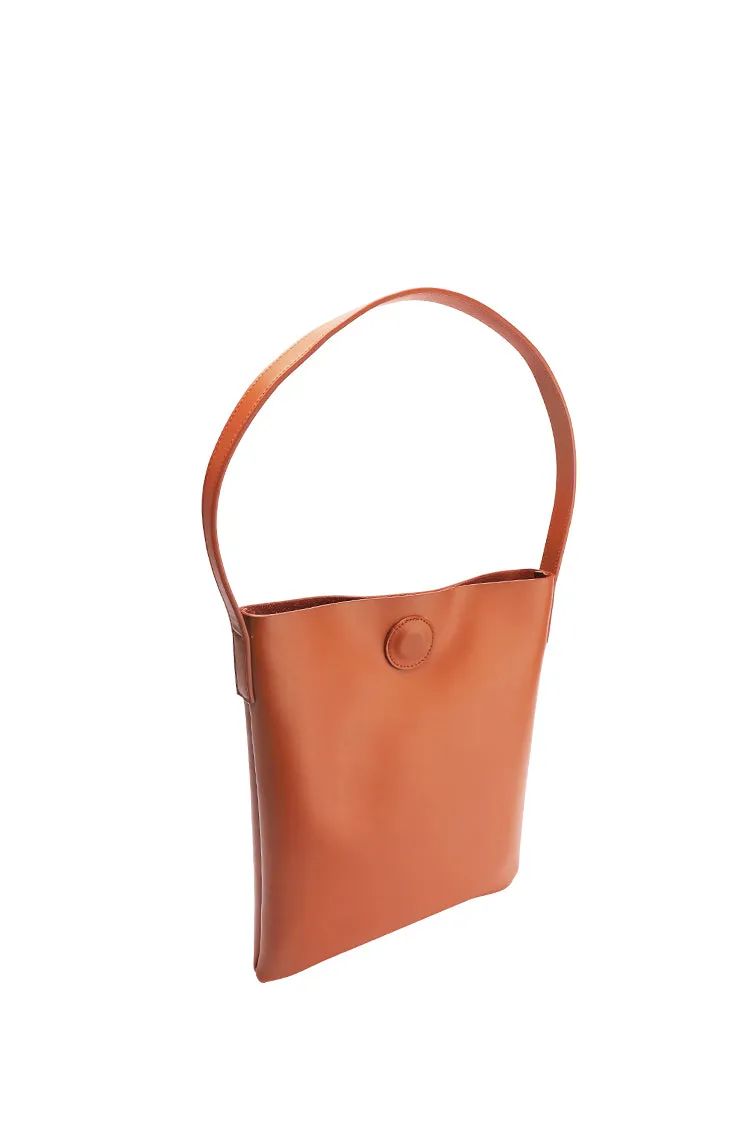 Brown Leather Womens Tote Bag Purse Shoulder Bag For Women