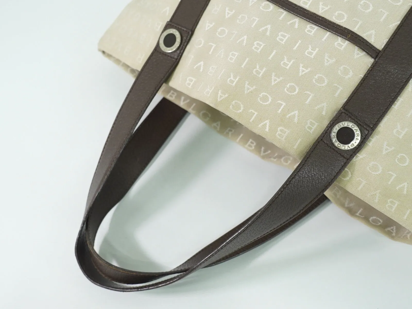 Bulgari Logo Mania Canvas Tote Bag (Pre-Owned)