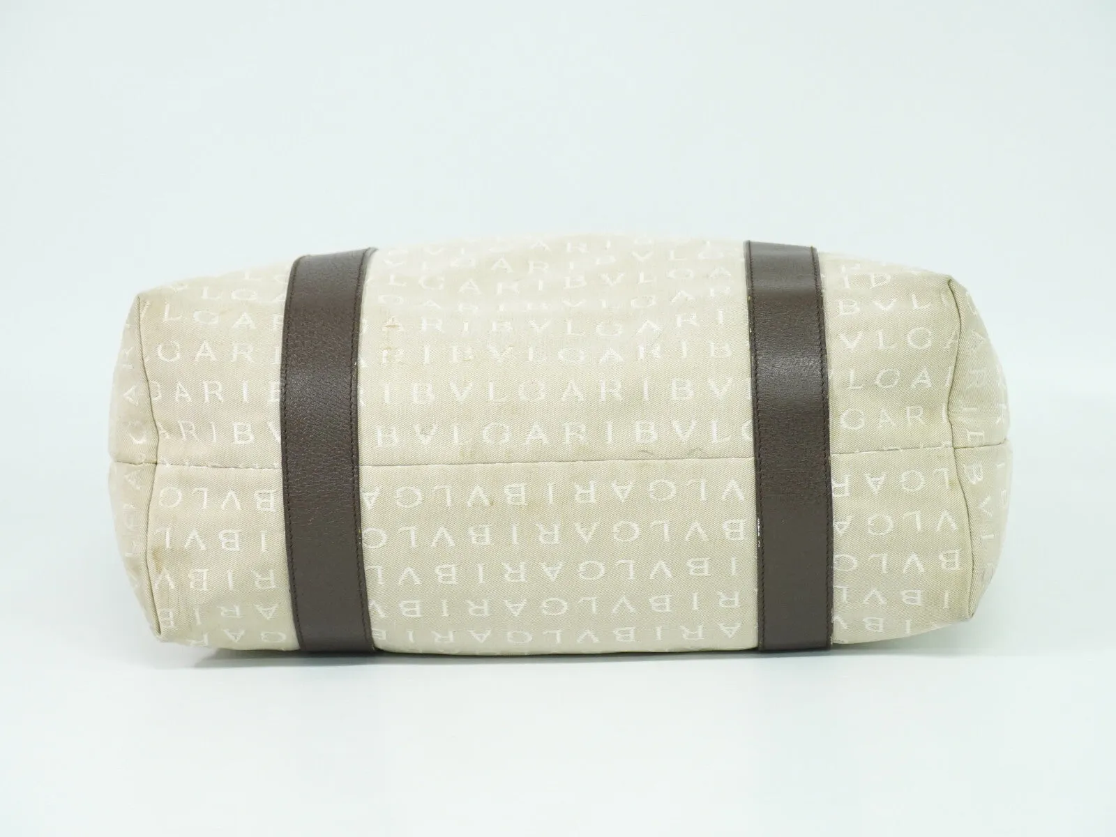 Bulgari Logo Mania Canvas Tote Bag (Pre-Owned)