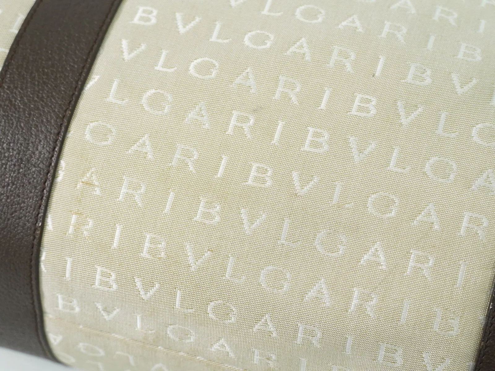 Bulgari Logo Mania Canvas Tote Bag (Pre-Owned)