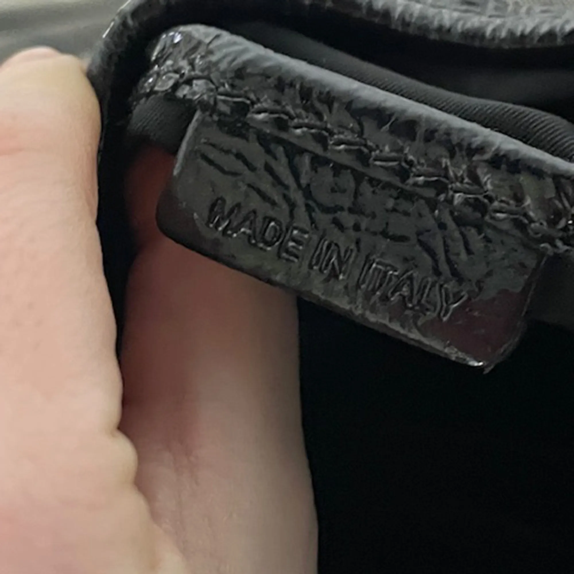 Burberry Beat Check Shoulder Bag in Black Nylon
