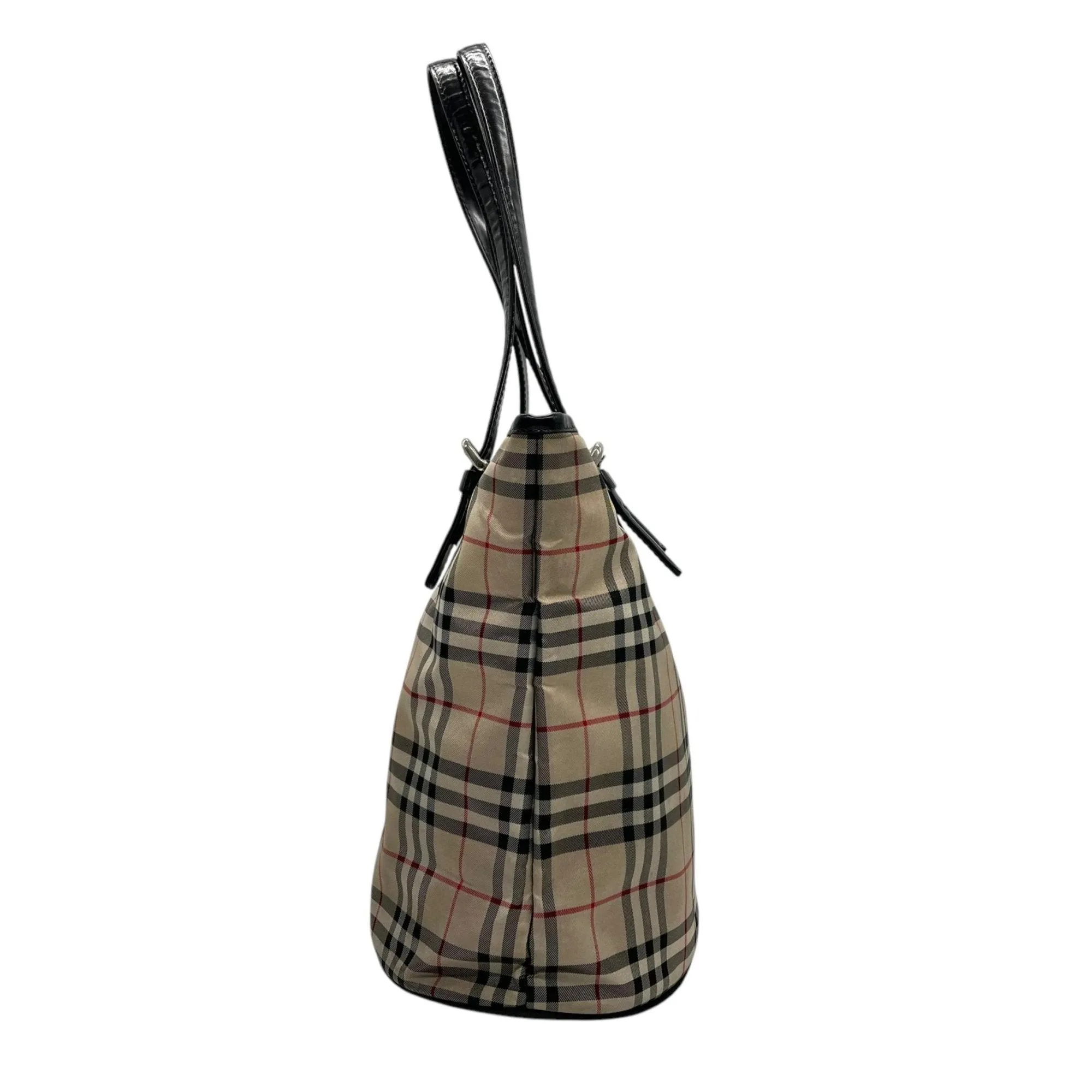 Burberry  Canvas Leather Tote Bag (Pre-Owned)