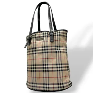 Burberry  Canvas Leather Tote Bag (Pre-Owned)