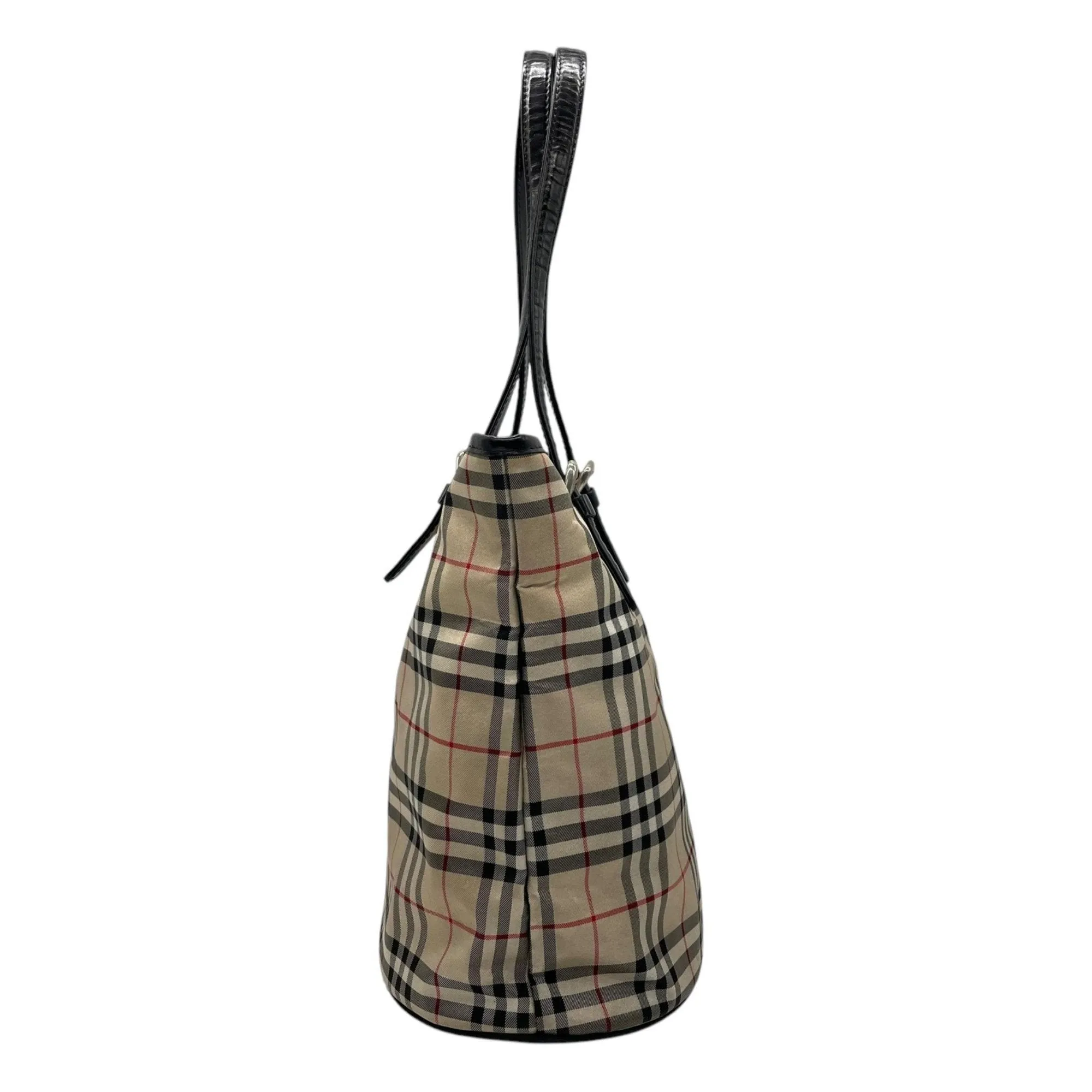 Burberry  Canvas Leather Tote Bag (Pre-Owned)