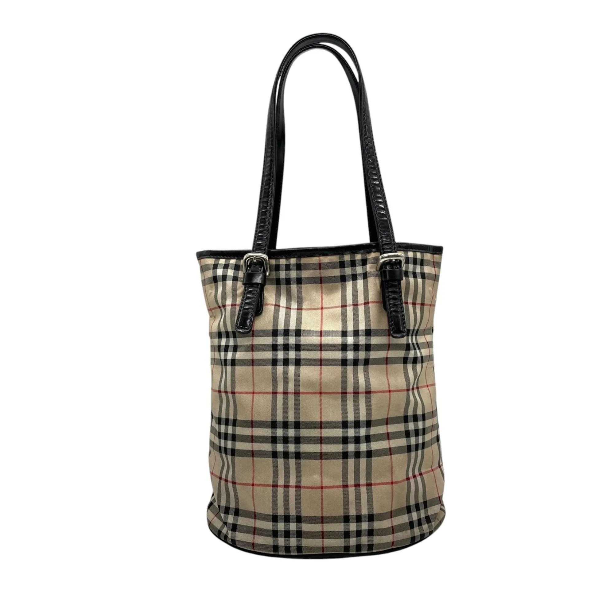 Burberry  Canvas Leather Tote Bag (Pre-Owned)