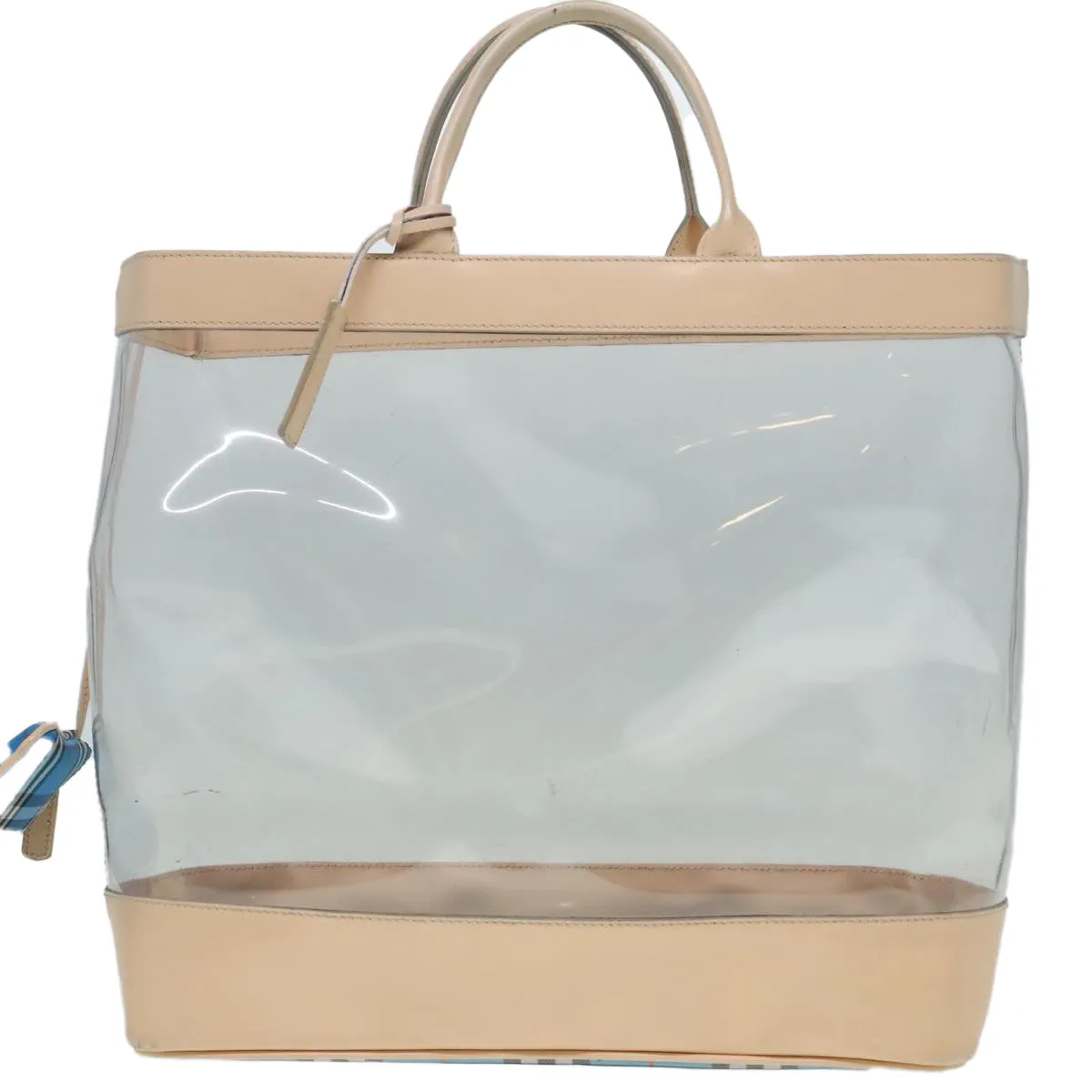 Burberry clear Vinyl Tote Bag (Pre-Owned)