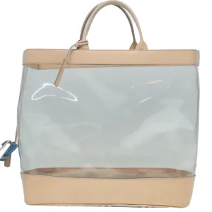 Burberry clear Vinyl Tote Bag (Pre-Owned)