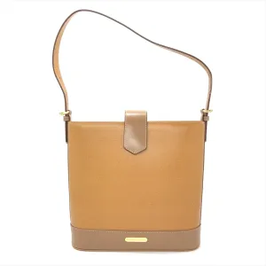 Burberry  Leather Shoulder Bag Tote Bag (Pre-Owned)