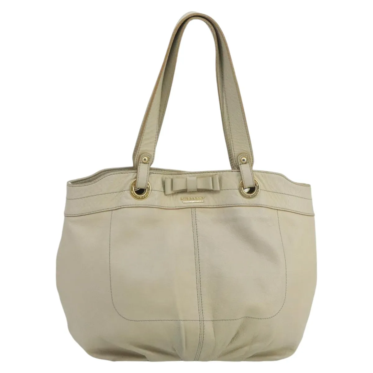 Burberry  Leather Tote Bag (Pre-Owned)