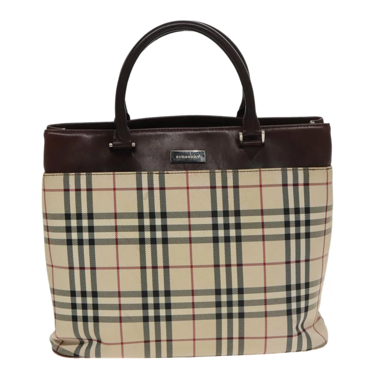 Burberry Nova Check  Canvas Tote Bag (Pre-Owned)