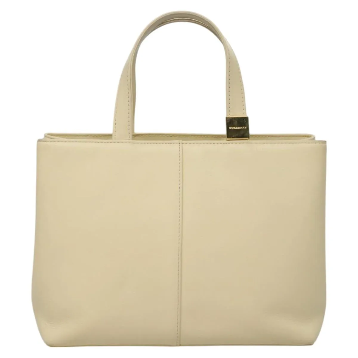 Burberry Nova Check Leather Tote Bag (Pre-Owned)