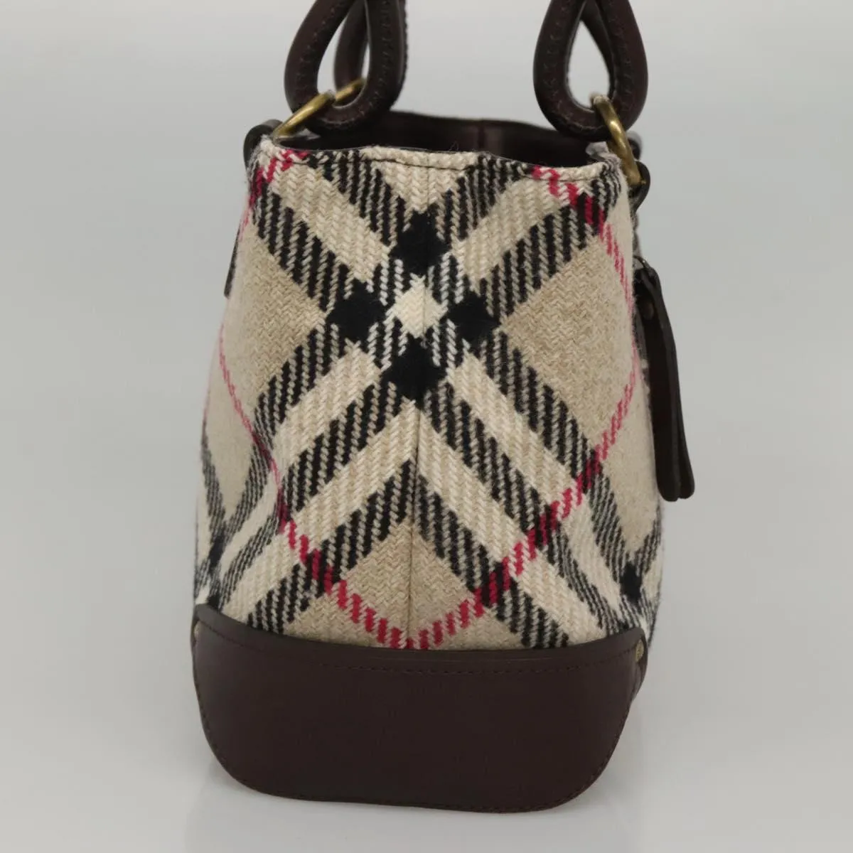 Burberry Nova Check Wool Tote Bag (Pre-Owned)