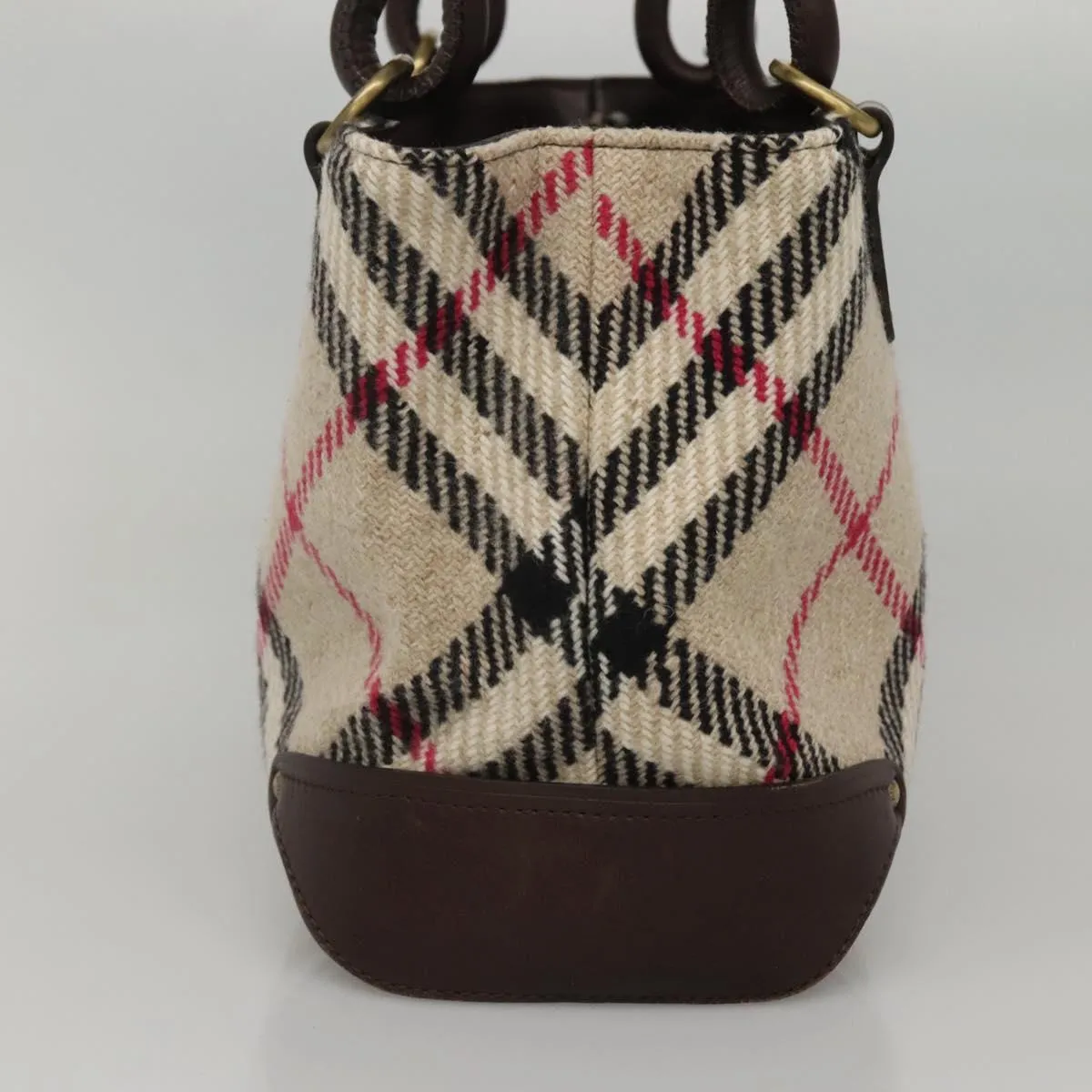 Burberry Nova Check Wool Tote Bag (Pre-Owned)