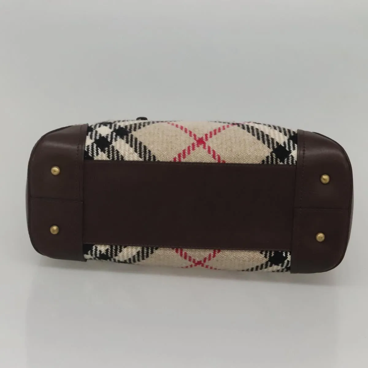 Burberry Nova Check Wool Tote Bag (Pre-Owned)