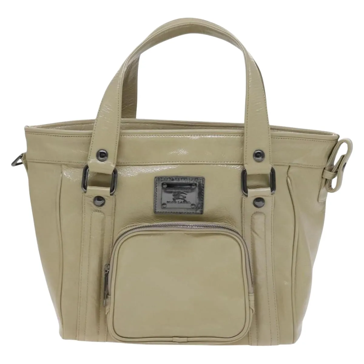 Burberry Patent Leather Tote Bag (Pre-Owned)