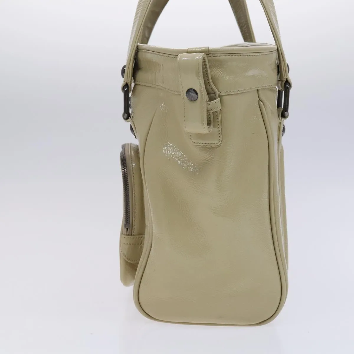 Burberry Patent Leather Tote Bag (Pre-Owned)