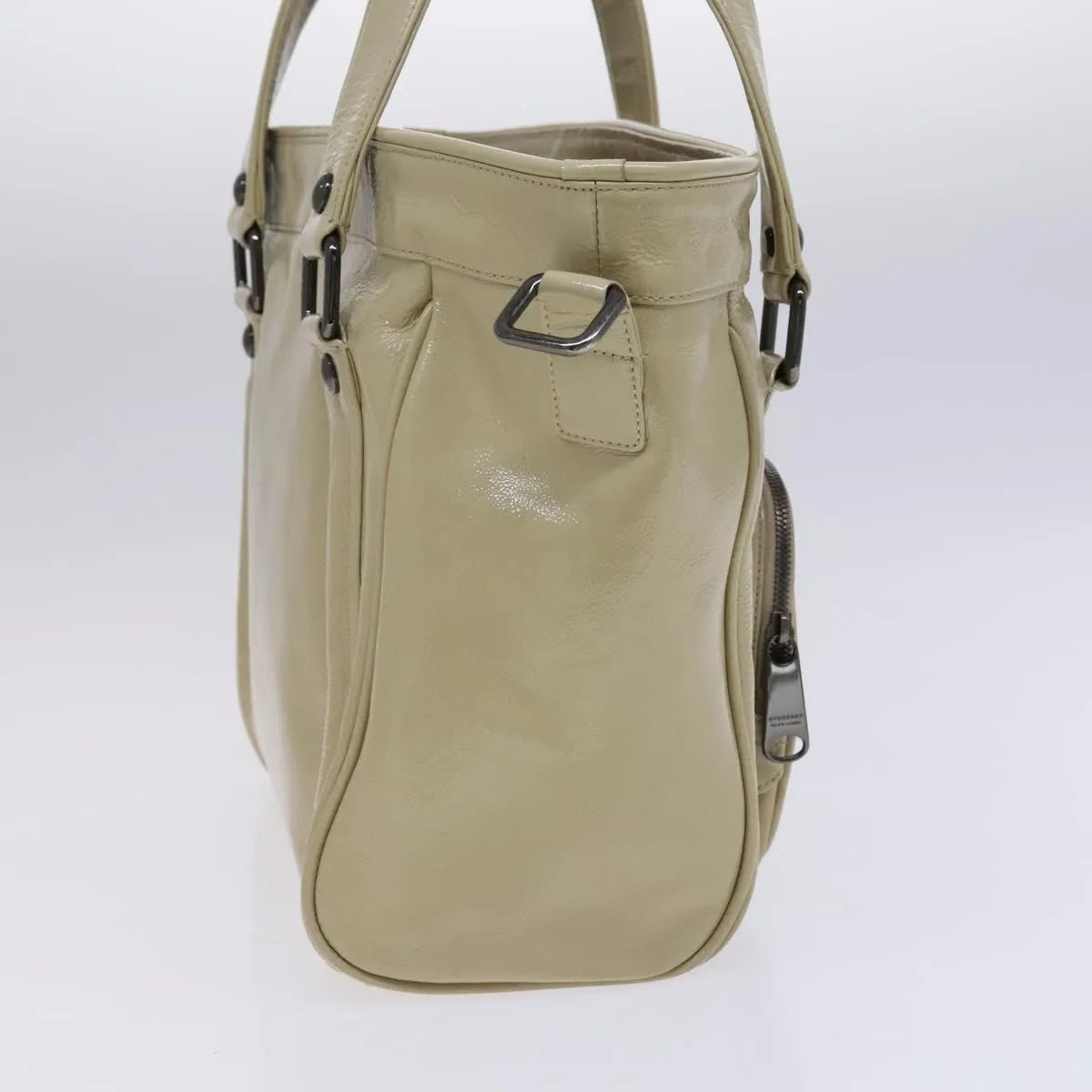 Burberry Patent Leather Tote Bag (Pre-Owned)