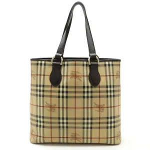 Burberry   Pvc Leather Shoulder Bag Tote Bag (Pre-Owned)