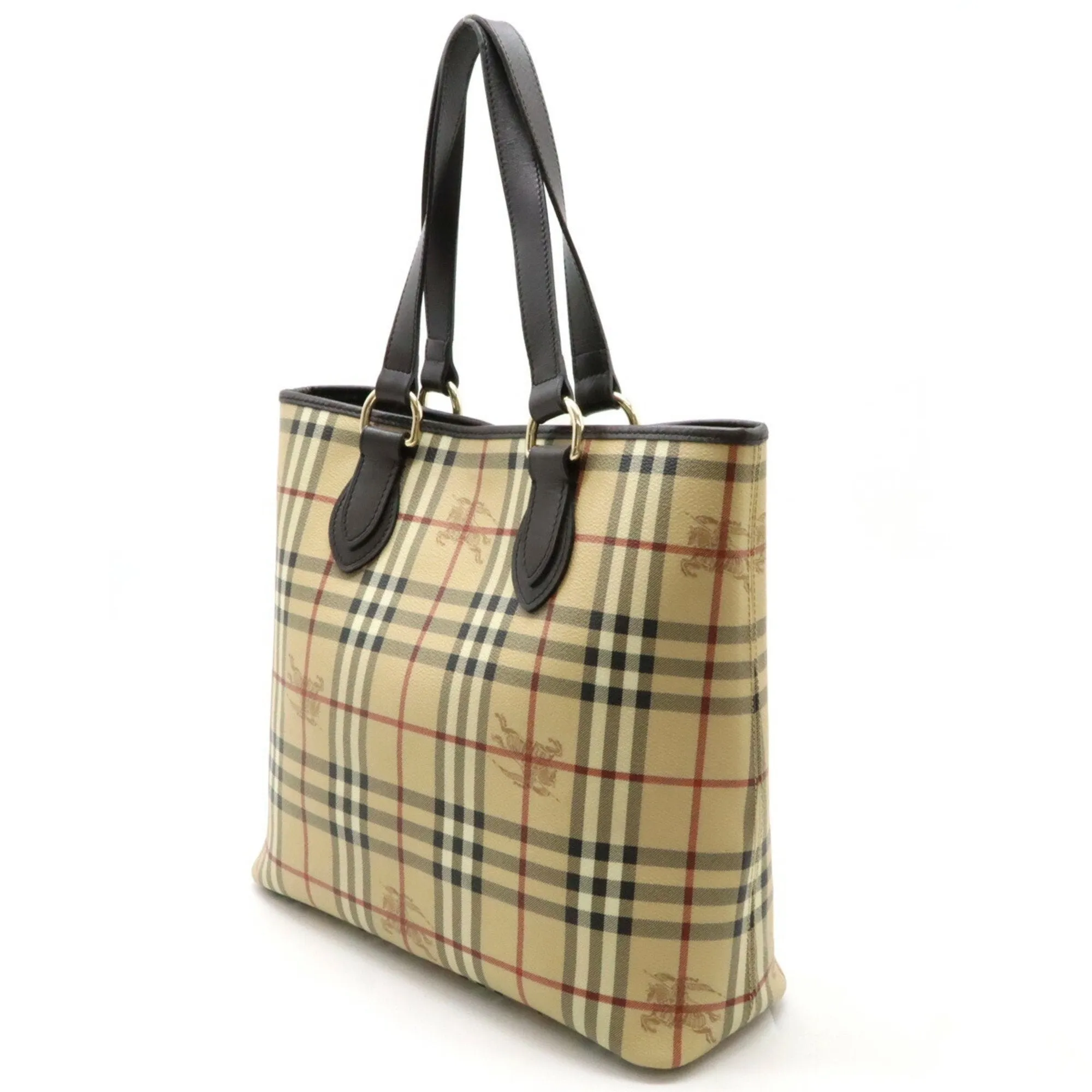 Burberry   Pvc Leather Shoulder Bag Tote Bag (Pre-Owned)